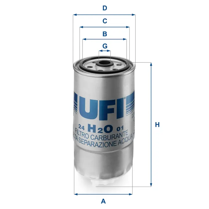 Топливный фильтр UFI 24.H2O.01