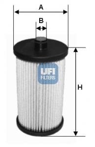 Паливний (топливный) фільтр ufi 26.012.00