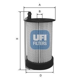 Топливный фильтр ufi 26.031.00