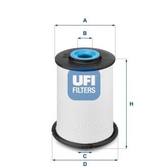 Топливный фильтр ufi 26.033.00