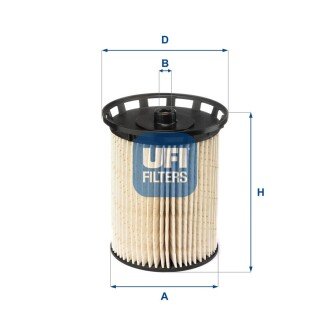 Топливный фильтр ufi 26.129.00