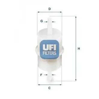 Топливный фильтр UFI 31.001.00