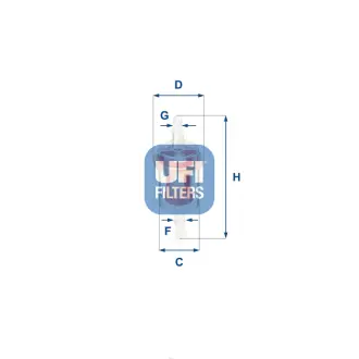 Топливный фильтр UFI 31.027.00
