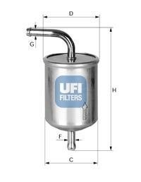 Топливный фильтр ufi 3153000