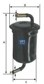 Паливний (топливный) фільтр ufi 3153300