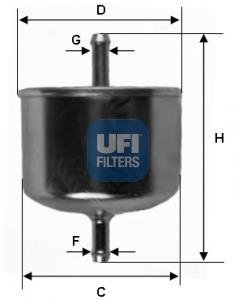Топливный фильтр ufi 3162600