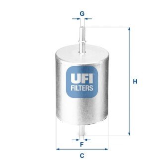 Топливный фильтр ufi 31.817.00