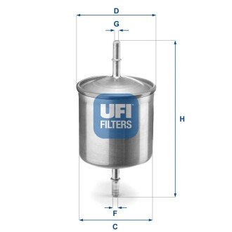 Паливний (топливный) фільтр ufi 31.846.00 на Вольво S80