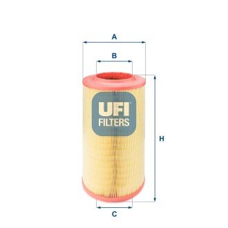 Повітряний фільтр ufi 27.628.00 на Фиат Дукато 250