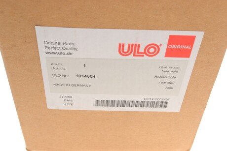 Фонарь (фара) заднего хода ulo 1014004