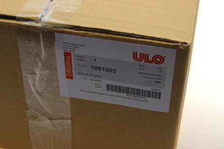 Фонарь (фара) заднего хода ulo 1081003