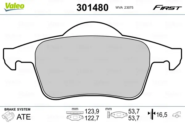 Гальмівні колодки First VOLVO S60/S70/S80/V70/XC70 ""R ""95-10 valeo phc 301480