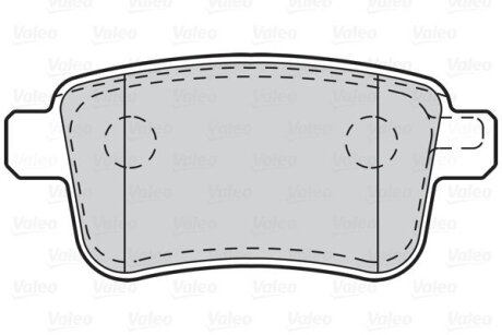 Задні тормозні (гальмівні) колодки valeo phc 302216