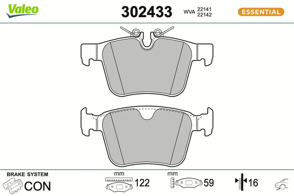 Гальмівні колодки First JAGUAR/LAND ROVER/VOLVO XF/Range Rover/S90 ""R ""11>> valeo phc 302433