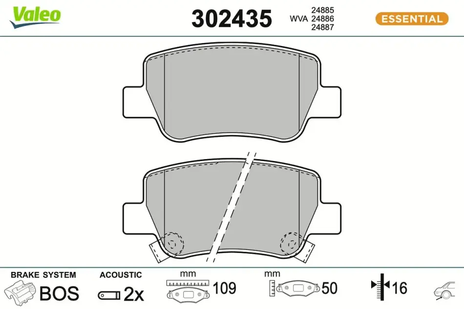 Гальмівні колодки First TOYOTA Avensis ""R ""08-18 valeo phc 302435