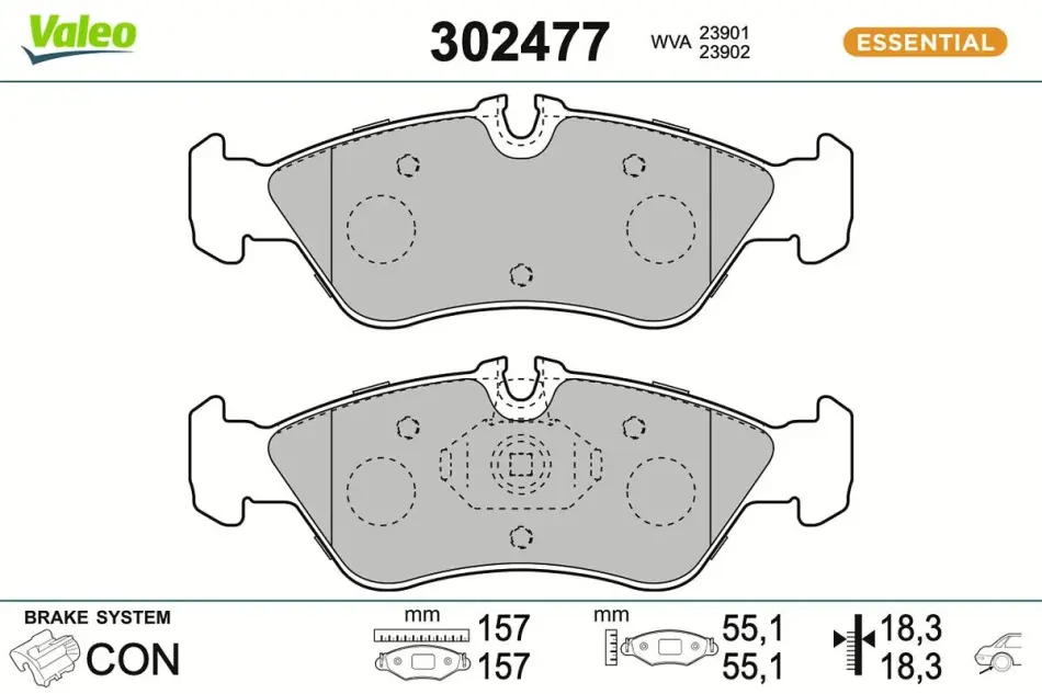 Гальмівні колодки First MB Sprinter ""R ""95-06 valeo phc 302477