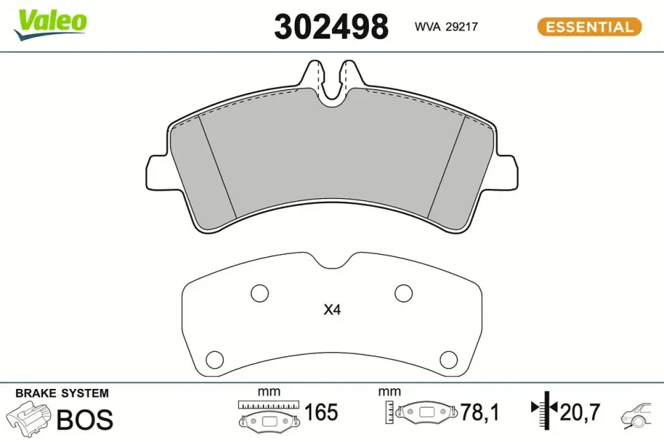 Гальмівні колодки First MB/VW Sprinter/Crafter ""R ""06-18 valeo phc 302498