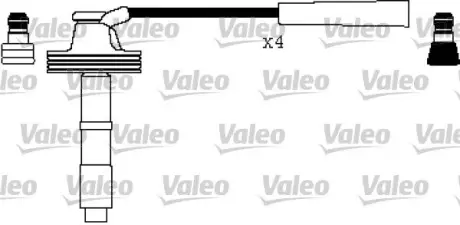 VALEO RENAULT К-т високовольтних проводів Laguna,Volvo S40/V40 1.6/2.0 Valeo phc 346326