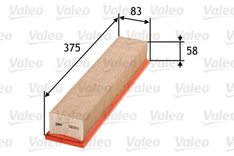 Фільтр повітряний valeo phc 585003 Рено Express