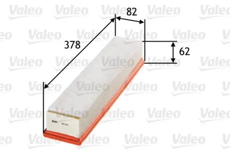 Фільтр повітряний DACIA/NISSAN/RENAULT Logan/Kubistar/Kangoo ""1,5 ""01>> valeo phc 585180 Рено Express