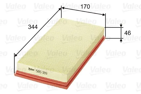 Фільтр повітряний MITSUBISHI/VOLVO Carisma/S40 ""1,3-1,9 ""95-06 Valeo phc ""585189" (фото 1)