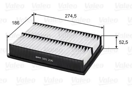 Фільтр повітряний MAZDA 3/5 ""1,8-2,3 ""03>> valeo phc 585236 Мазда 3 bl