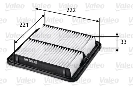 Фільтр повітряний SUBARU Forester/Impreza/Legacy/Levorg/Outback/Tribeca/WRX/XV ""1,5-3,6 ""03>> Valeo phc 585334