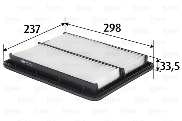 Фільтр повітряний KIA Sorento ""2,4-3,5 ""02-11 Valeo phc 585478 (фото 1)