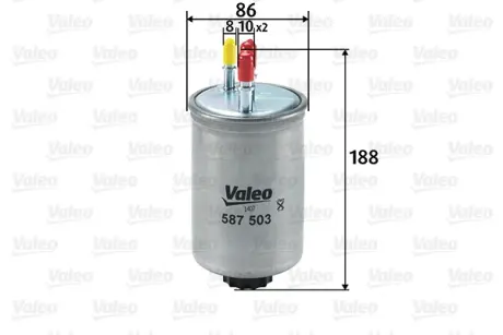 Фільтр паливний FORD/HYUNDAI/SSANGYONG/TATA Mondeo/Terracan/Actyon/Xenon ""1,8-2,9 ""99>> Valeo phc 587503
