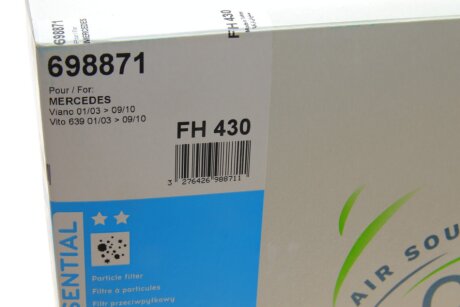 Фільтр салону valeo phc 698871