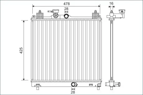 Радіатор valeo phc 701138