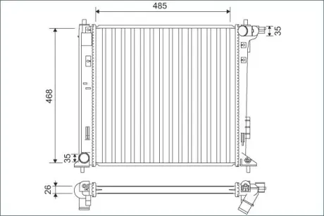 Радіатор Valeo phc 701140