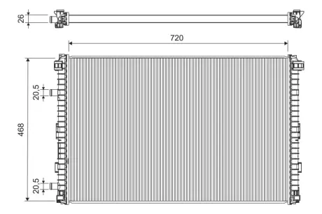 Радіатор охолоджування Valeo phc 701305