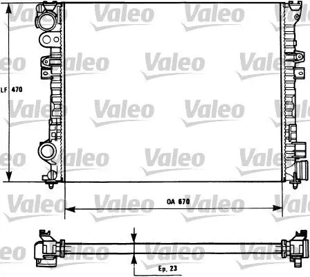 Радіатор охолоджування valeo phc 731166