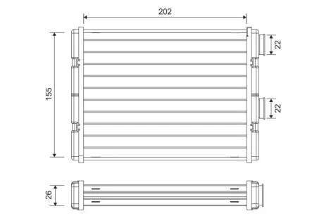 Радіатор пічки Valeo phc 811592