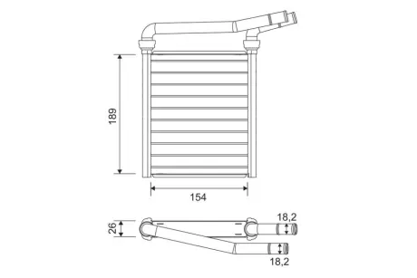 Радіатор пічки Valeo phc 811626