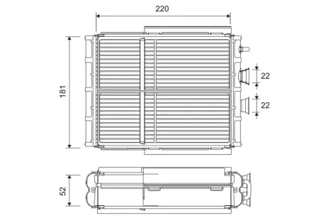 Радіатор пічки Valeo phc 811656