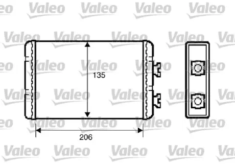 VALEO BMW Радіатор опалення 3 E46, X3 E83 Valeo phc 812220