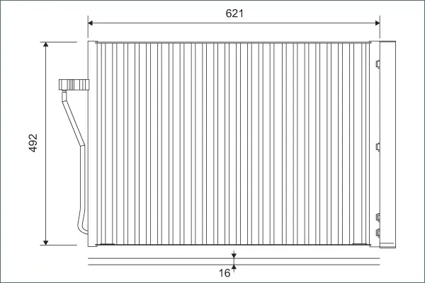 Радіатор кондиціонера BMW 7 (F01/F02/F03/F04) 4.4 05-15 valeo phc 812879