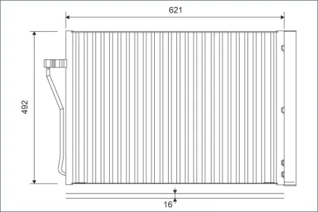 Радіатор кондиціонера BMW 7 (F01/F02/F03/F04) 4.4 05-15 valeo phc 812879