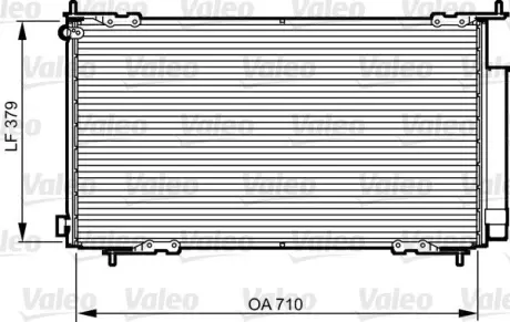 VALEO HONDA Радіатор кондиціонера (конденсатор) з осушувачем CR-V II 2.0 01- Valeo phc 814225