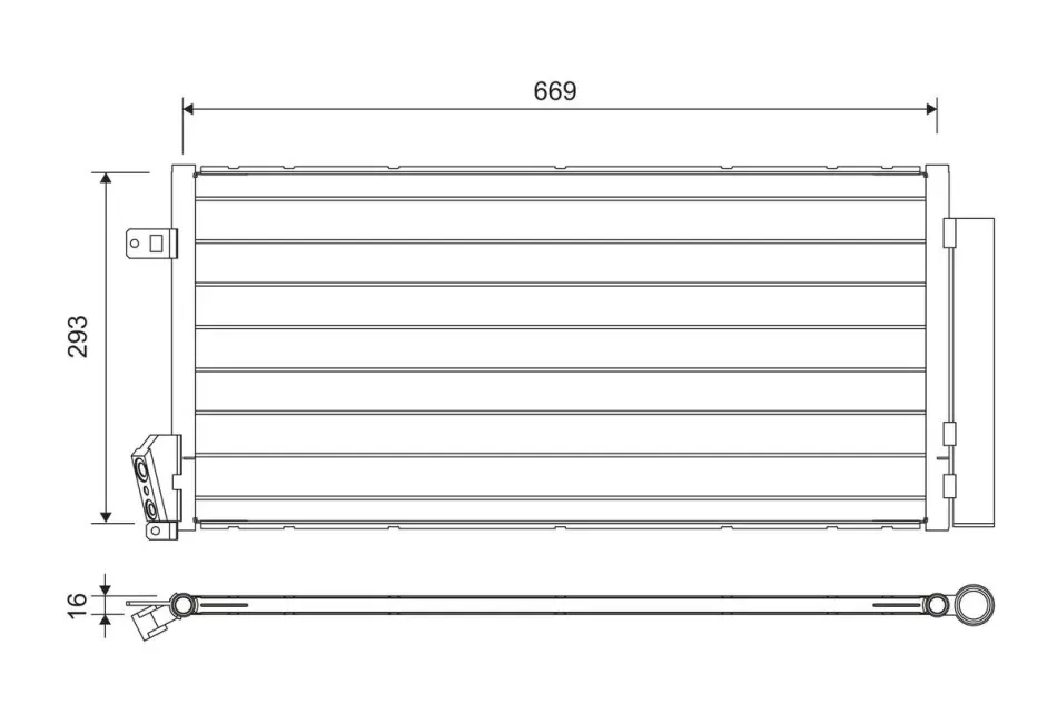Радіатор кондиціонера valeo phc 814377
