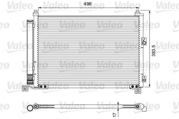 Радіатор кондиціонера (з осушувачем) FORD RANGER MAZDA B-SERIE, BT-50 2.2-3.0D 06.99- Valeo phc 814403 (фото 1)