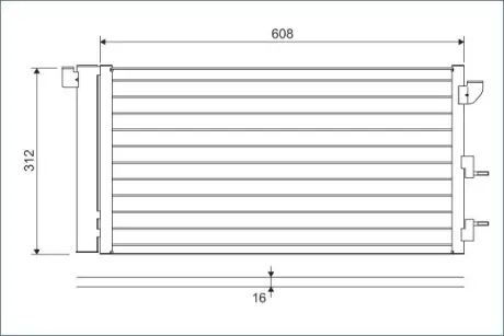 Радіатор кондиціонера valeo phc 818005