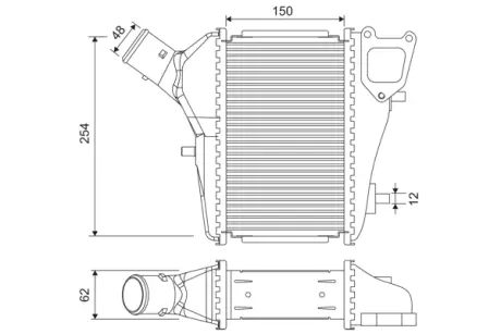 VALEO HONDA Інтеркулер CR-V III 2.2 07- Valeo phc 818686