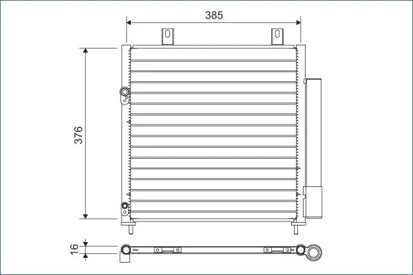 Радіатор кондиціонера valeo phc 822600