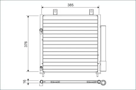 Радіатор кондиціонера valeo phc 822600