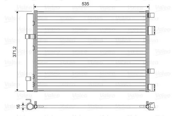 Радіатор кондиціонера Valeo phc 822610 (фото 1)