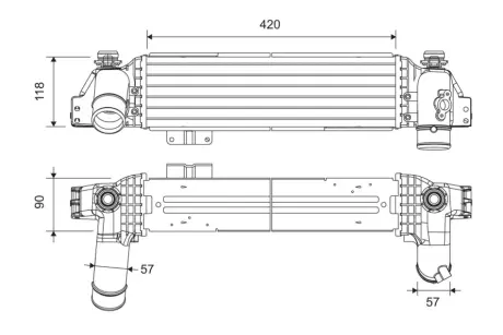 Інтеркулер Valeo phc 822946