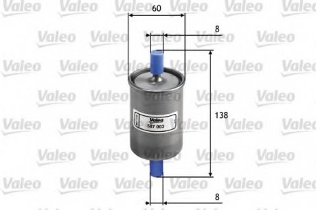 Топливный фильтр valeo phc 587003